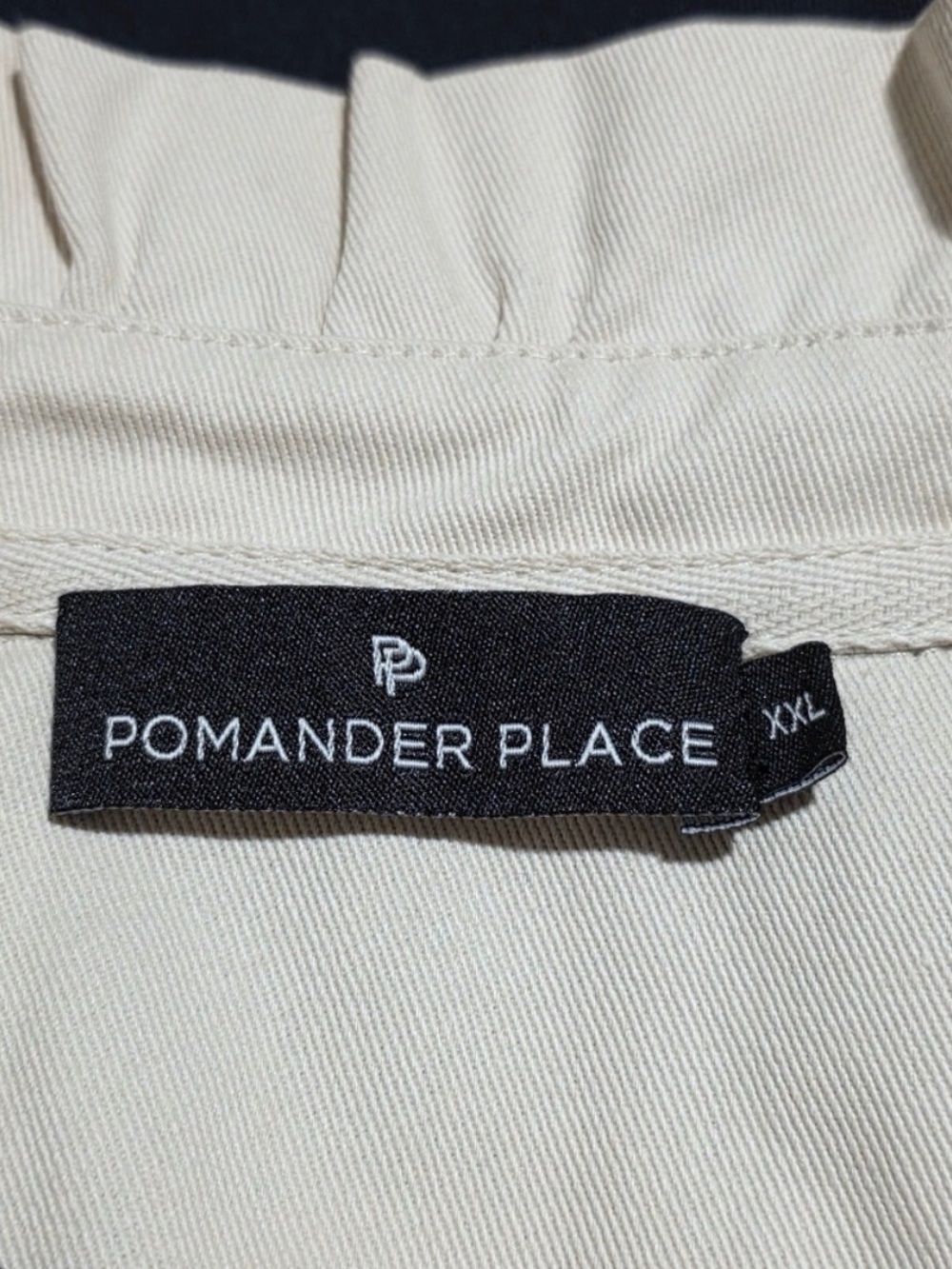 Pomander Place Navy Shift Dress with Ivory Ruffle Collar - Picture 7 of 7